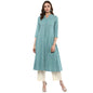 Idalia, Mandarin Collar, Chic Ethnic Look, Anarkali Dress, Anarkali Suit Dress, Cotton Kurta Set With 3/4 Sleeves, Knee-Length,