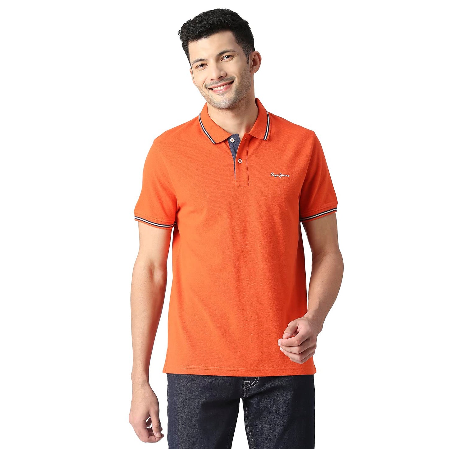Pepe Jeans MenS Regular Fit T-Shirt (Pm542037179Xxl_Coral