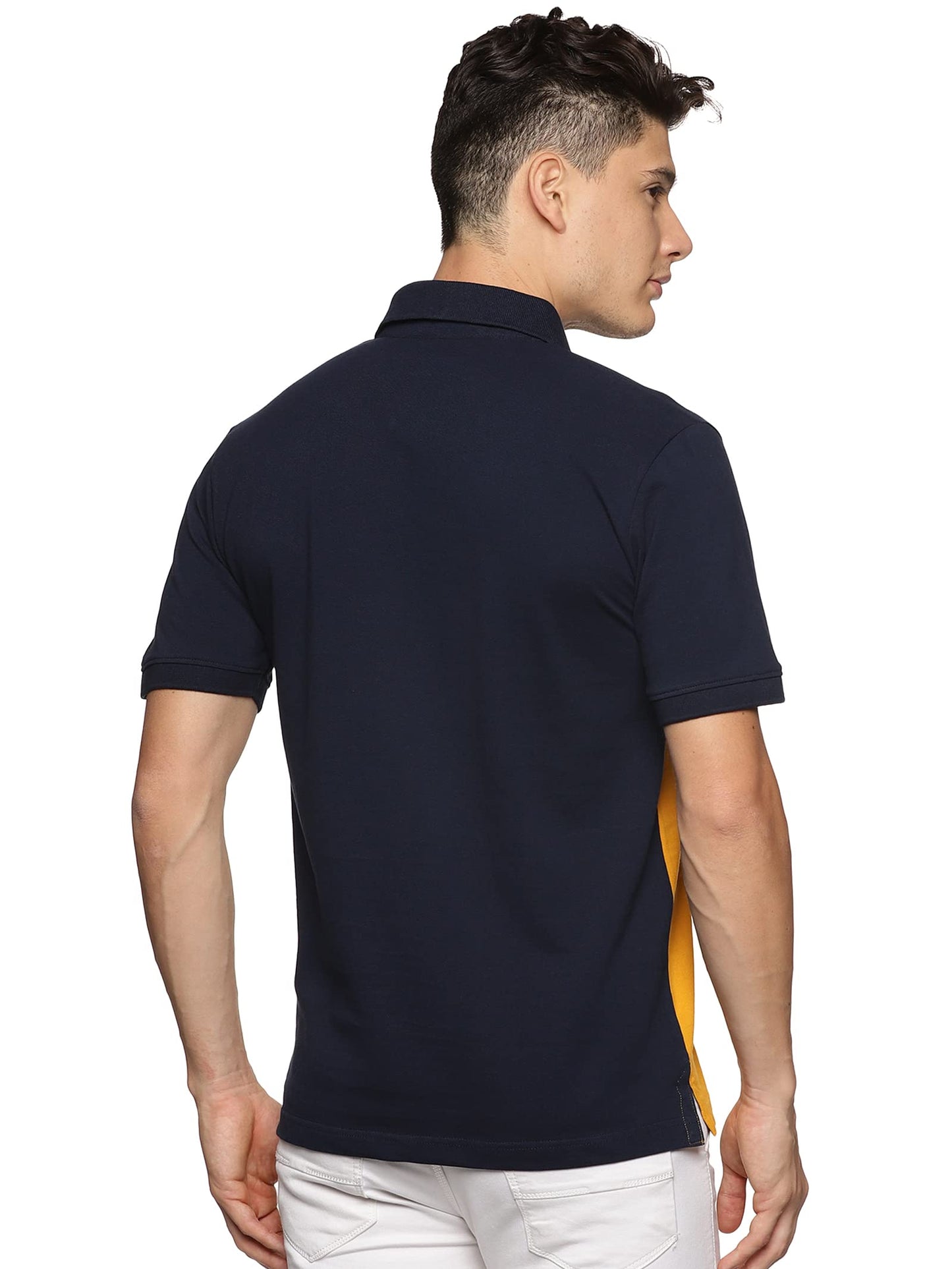 ADRO Premium Polo T-Shirt for Men (PN23-S1-NBGRMU-MU_Mustard)