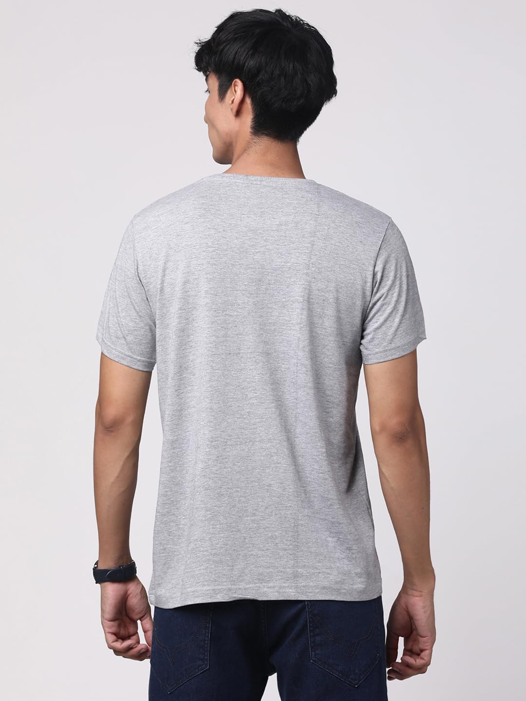 ADRO Men's Regular Fit T-Shirt (RNR-M-AME-GR)