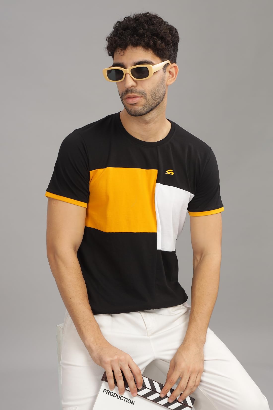 ADRO Tshirt for MenMulti Color T-Shirt for MenCotton T-ShirtMens TshirtRN8-24-BLMUWH