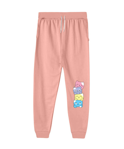 Kyda Kids Girls Cottonblend Printed Track Pants (Pack Of 1)