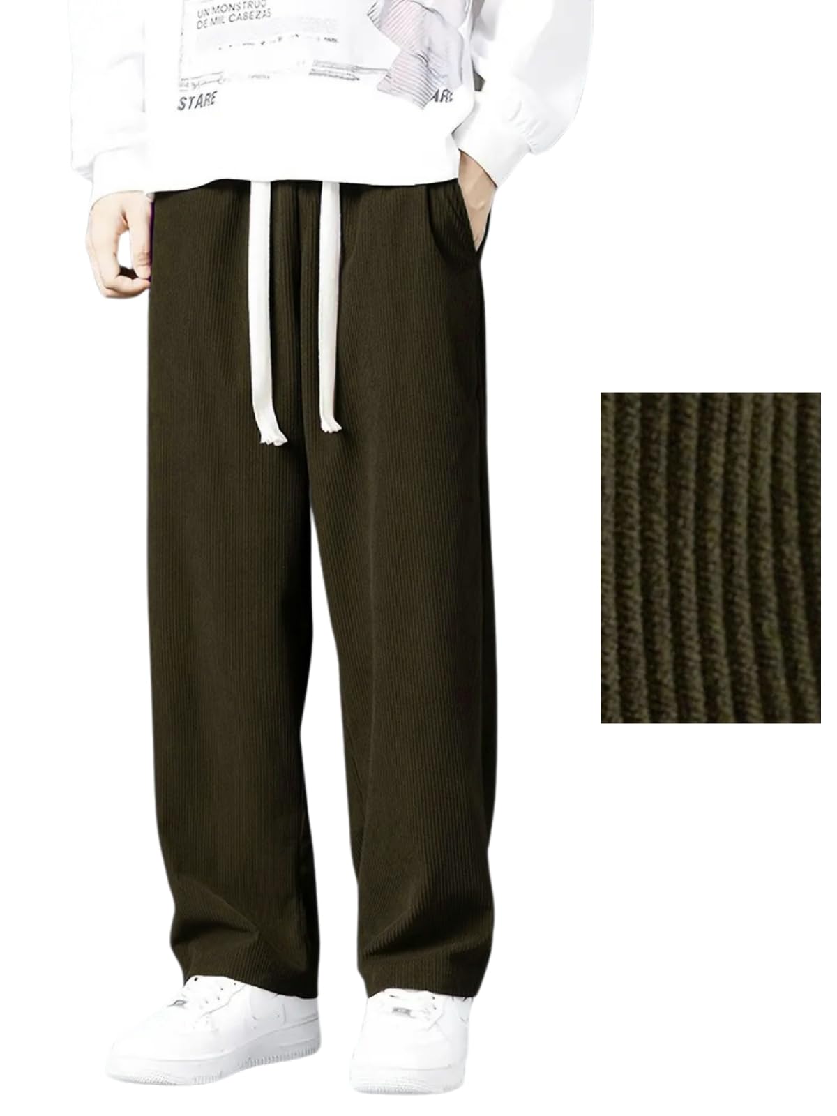 Greciilooks Lycra Track Pants For Men  Stretchable Loose Fit Gym Joggers | Korean Style Workout | Loose Mid Rise Track Pant Dark
