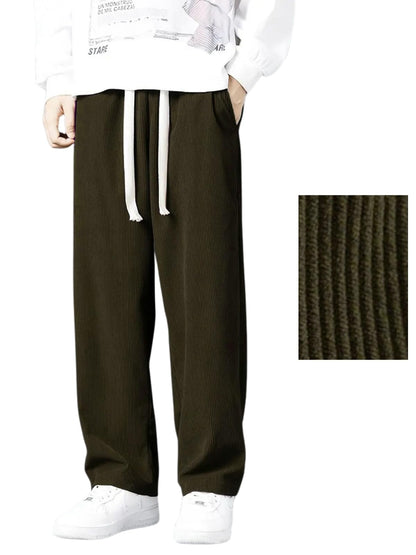 Greciilooks Lycra Track Pants For Men  Stretchable Loose Fit Gym Joggers | Korean Style Workout | Loose Mid Rise Track Pant Dark