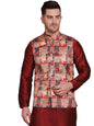 Jompers Mens Floral Printed Nehru Jacket