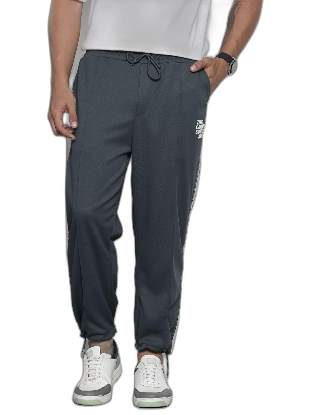 The Indian Garage Co Mens Relaxed Wide Leg Casual Track Pants