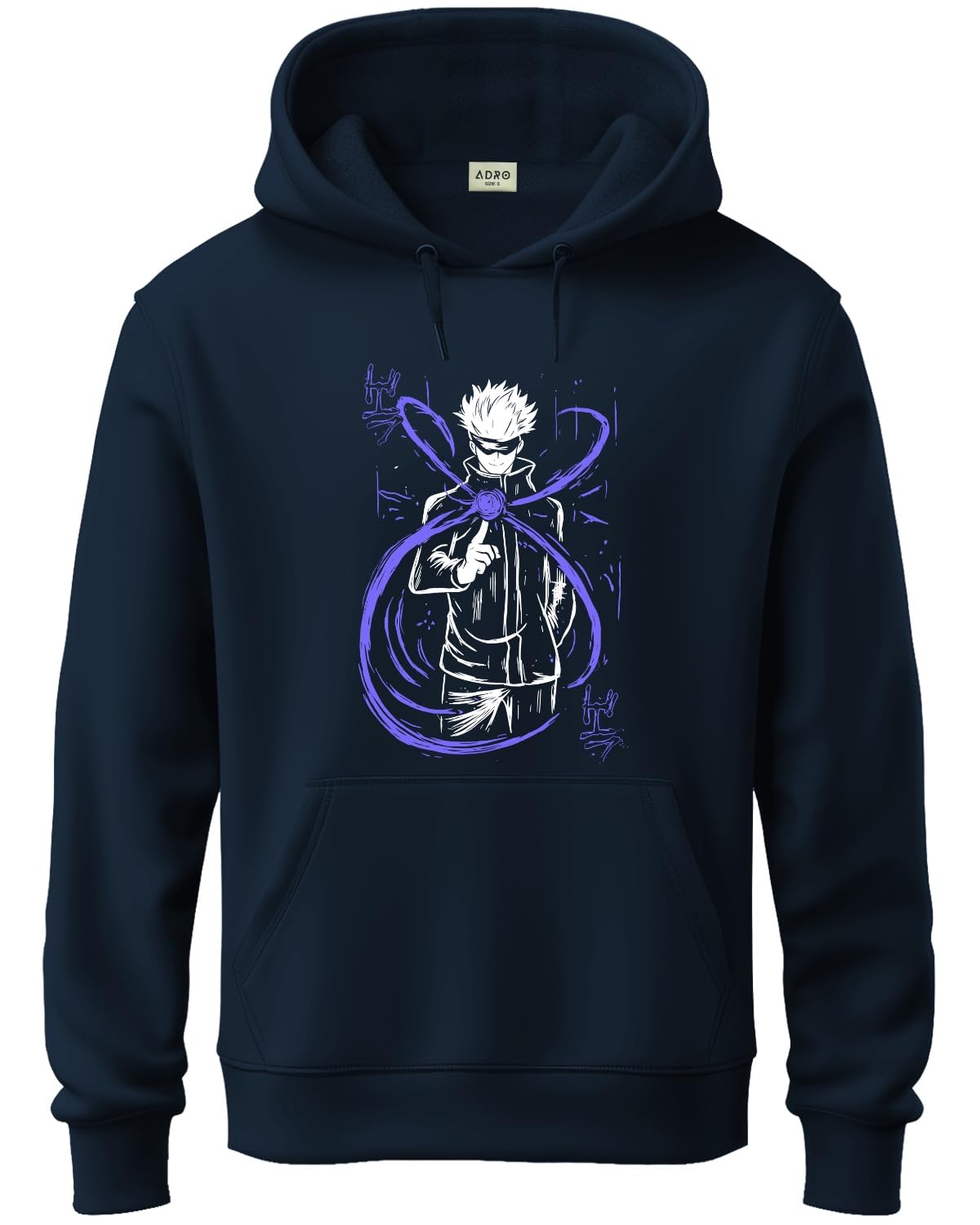 ADRO Hoodies for Men | Printed Hoodie for Men | Cotton Hoodie | Luffy Hoodie Gear 5 | Sweatshirt for Men | Anime Hoodie | H24-AN