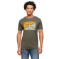 Pepe Jeans MenS Printed Slim Fit T-Shirt (Pm509350_Olive Green