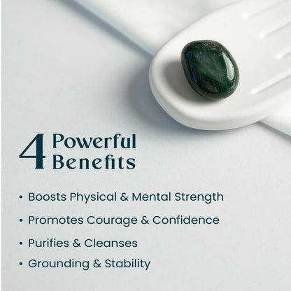 Astrotalk Bloodstone Tumble | Boosts Courage, Willpower & Physical Vitality | Enhances Immunity, Detox & Confidence | Grounding & Strength | Home & Office Decor | Gift for Man & Woman