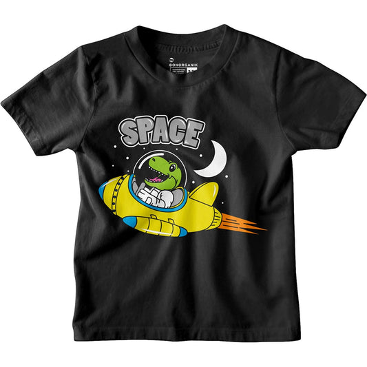 Bon Organik Boys Regular Fit T-Shirt (BON12206_Black