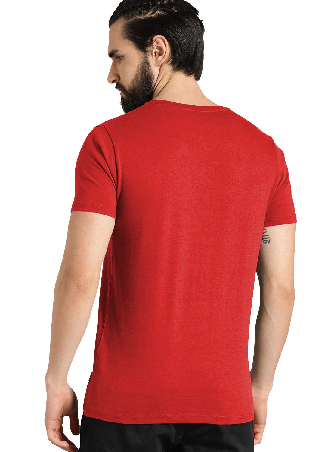 ADRO Design Printed Red T-Shirt for Men & Women (RNR-M-CR07-RD_Red)
