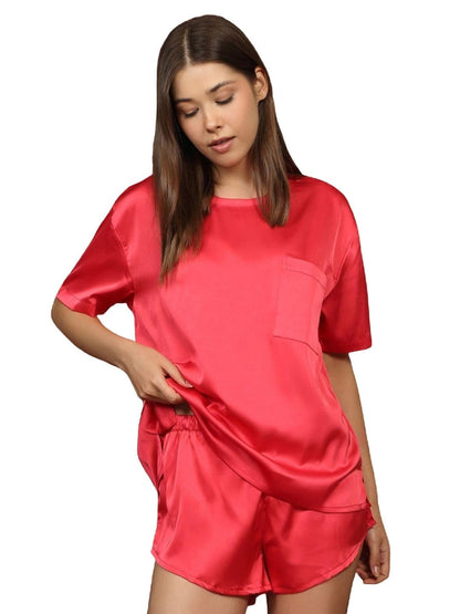 Sweet Dreams Women Solid Shorts Set