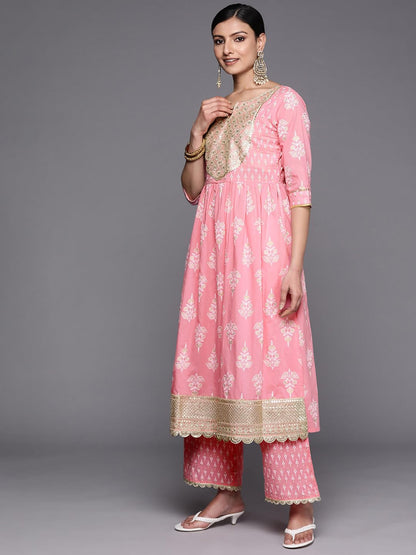 Libas WomenS Pure Cotton Kurta Sets (34251_Pink