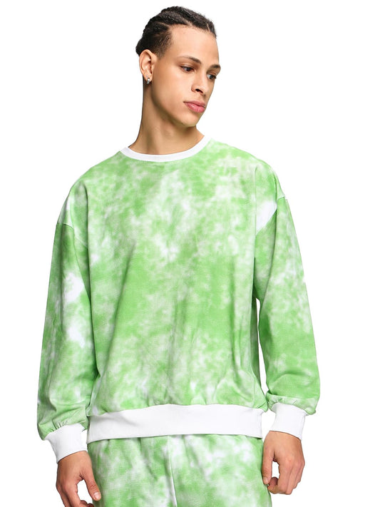 Bewakoof Mens Tie & Dye Oversized Sweatshirt_514370_Multicolor_L
