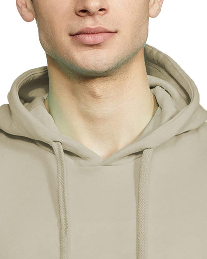 ADRO Men's You Decide Printed Hooded Neck Cotton Hoodies Sweatshirts (H21-M-DEC-CH_Beige)