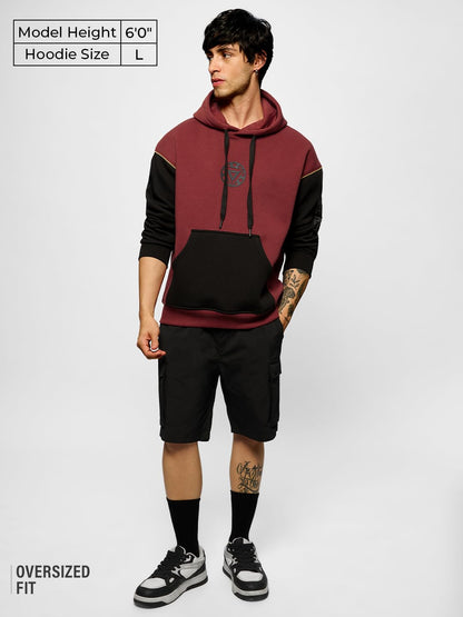 The Souled Store Official Iron Man : Arc Reactor Men and Boys Long Sleeves Hooded Neck Cotton Oversized Hoodies