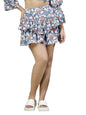 OOMPH! Mini Skirts for Women Blue - msk155