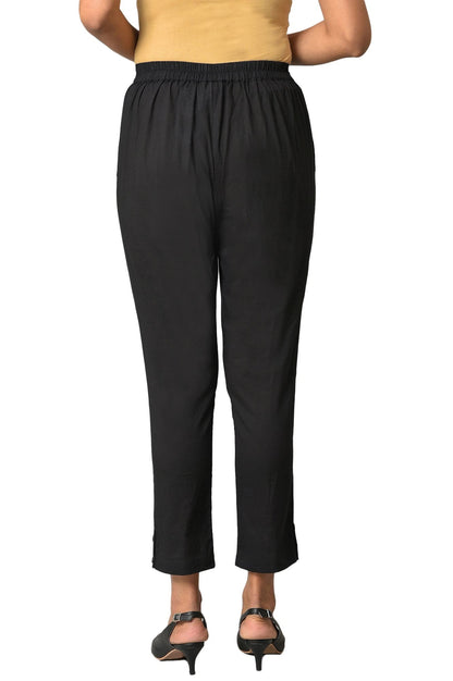 Aurelia Pure Cotton Strechable Trouser For Women | Ankle Length Trouser For Women | Pure Cotton Trouser For Women | Pants For Wo