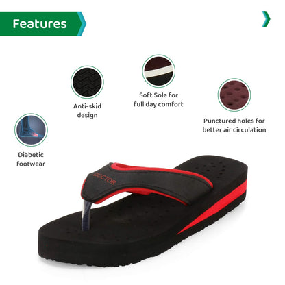 Ortho Joy Doctor Orthopedic Soft Slippers For Ladies Daily Use/Mcr Chappals For Women/Ortho Slippers Women
