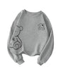 TAGAS Womens Fleece Regular Fit Pullover Round Neck Sweatshirt || Winter Wear (WSS-1) Grey