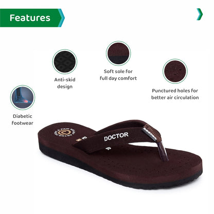 Ortho Joy Doctor Orthopedic Ladies Slippers | Soft Chappal For Women | Comfortable WomemsS Slipper | Mcr Chappals For Women Bro