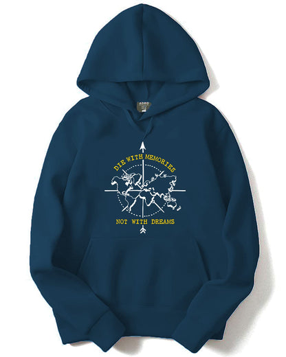 ADRO Men's Cotton Neck Hooded Sweatshirt (H21-M-DIE-SB_Teal)