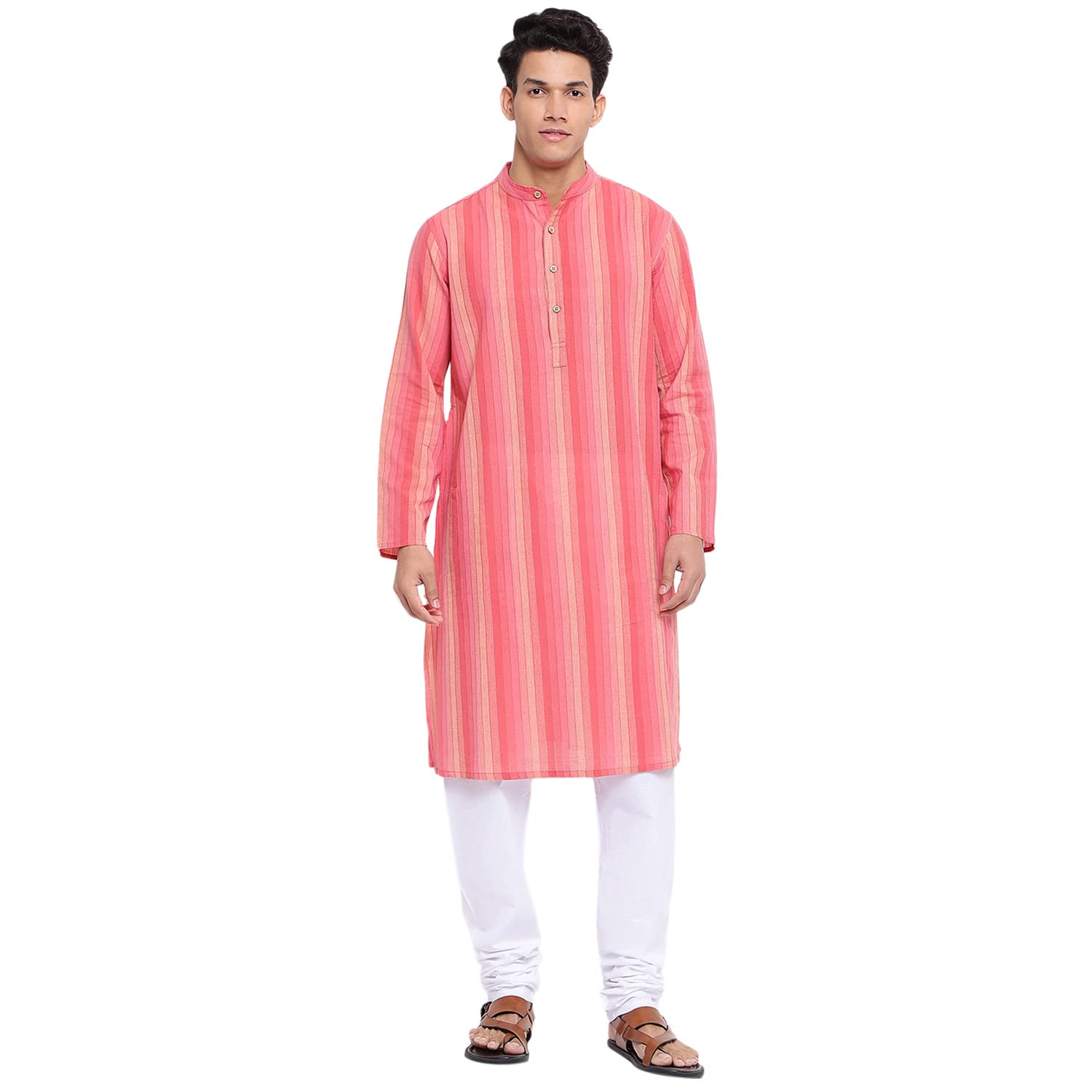 Fabindia Men Comfort Fit Long Kurta Cotton_Xxl