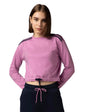 FYLTR Womens Round Neck Drop Shoulder Sweatshirt - Full Sleeve | Elasticated Waist & Cuff | Boxy Fit | Stripe Detailing