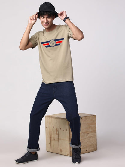 ADRO Tshirt for Men | Printed T Shirt for Men | 100% Cotton T-Shirt |Printed T Shirt | T-Shirts | RN24-CAP-BE