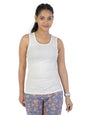 Rupa Colors Playsure Solid 100% Combed Cotton Rib Fabric, Womens Tank Top, Sleeveless Pack of 1