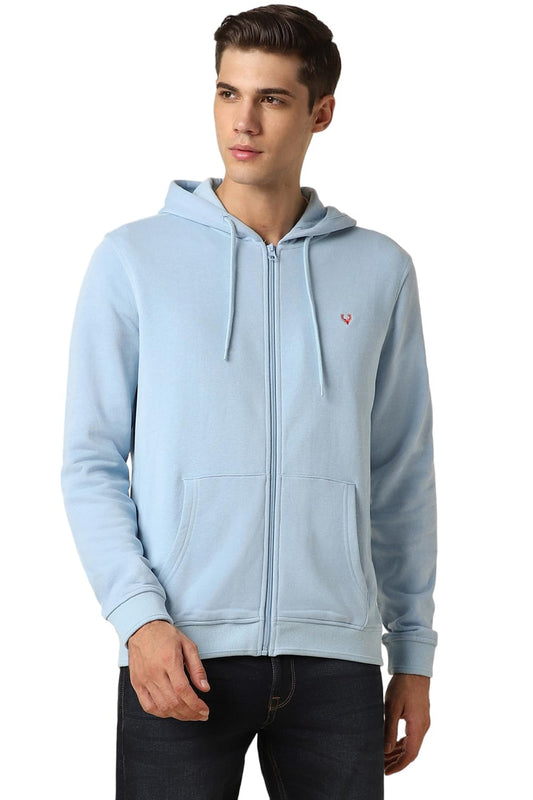 Allen Solly Men Regular Fit Casual Cotton Full Sleeve Hooded Hoodie