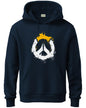 ADRO Mens Cotton Neck Hooded Sweatshirt (H24-M-PC-NB_Navy Blue