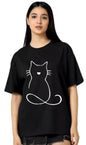 Uniplanet Store WomenS Cotton Blend T Shirt With Graphic Pattern Round Neck Half Sleeves Regular Fit And Standard Length