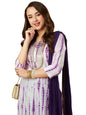 Gosriki Women'S Rayon Viscose Printed Straight Kurta With Pant & Dupatta (Tiedye Begani-Vks01-Gs_5Xl_Violet_Xxxxx-Large)