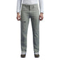 Olive Mid Rise Tapered Cargo Jeans