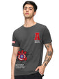 Bewakoof Official Marvel Merchandise Captain America Mens Graphic Printed Regular Fit Half Sleeve Round Neck Cotton Jersey T-Sh