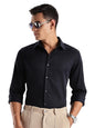 ADRO Mens Slim Fit Solid Casual Shirts | Plain Satin Evening Shirt | Stylish Office or Party Shirt | All Day Fresh Spread Colla