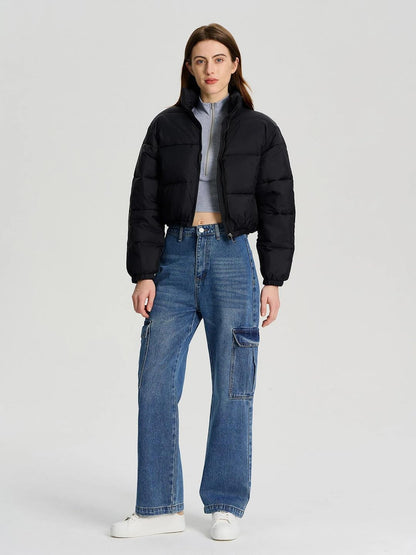 KOTTY Women Full Sleeve Solid Puffer Jacket