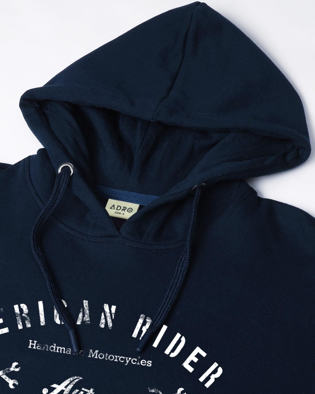 ADRO Men's Cotton Blend Neck Hooded Sweatshirt (H24-AME-NB)
