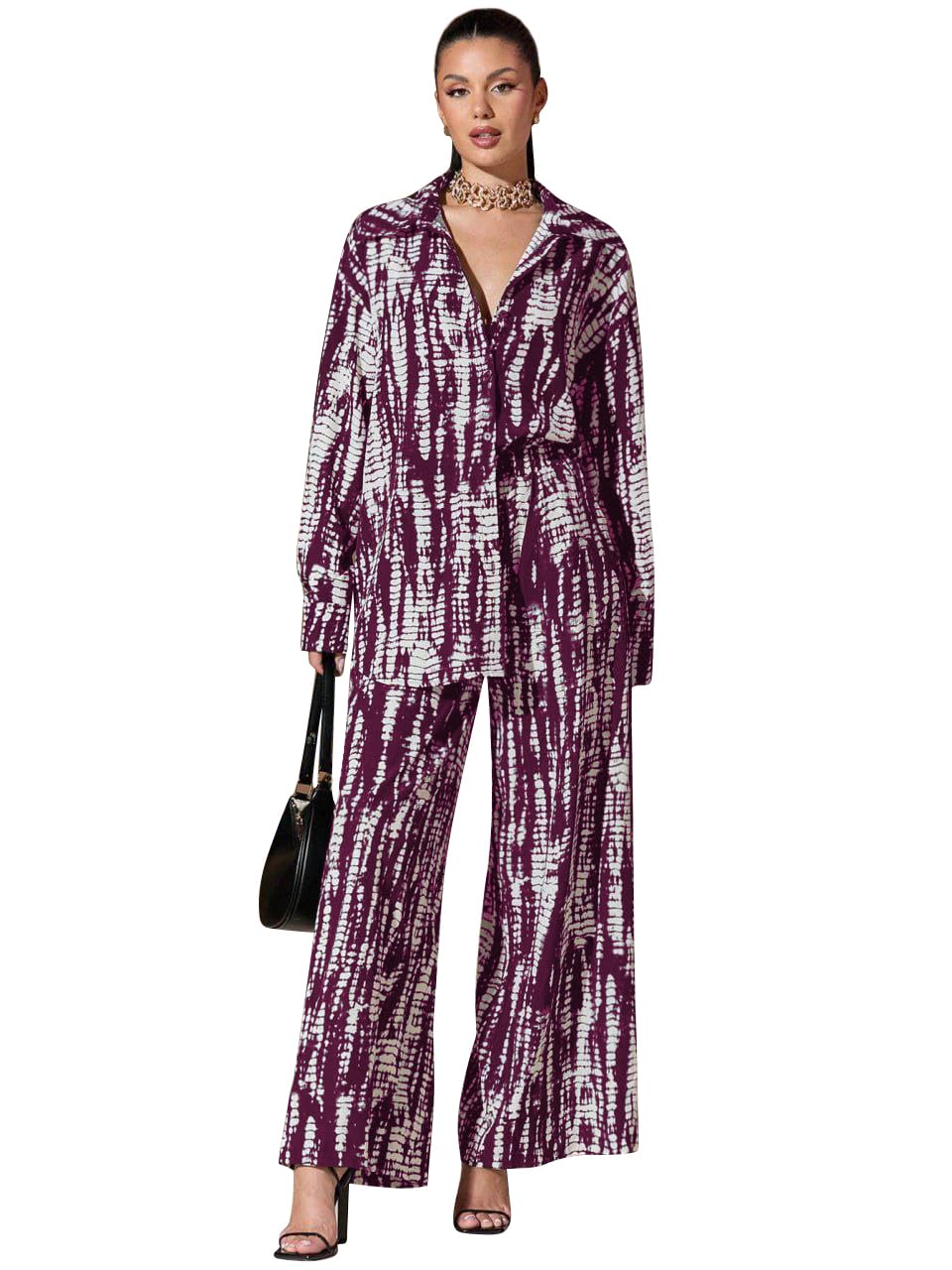 Toochki Womens Cotton Printed Two Piece Dress Top & Palazzo