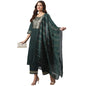 ANNI DESIGNER Women's Cotton Blend Straight Solid Kurta with Palazzo & Dupatta (Ruchir)