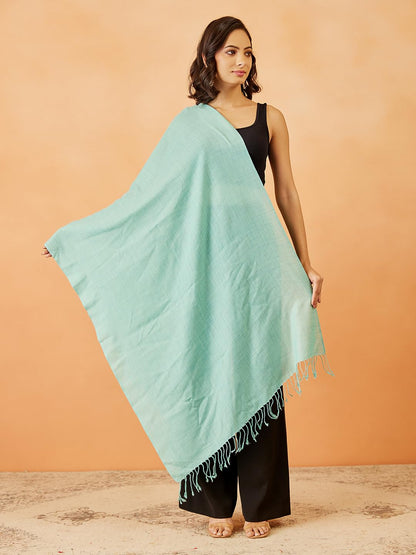 Pashmoda Women Rahmat Fine Wool Melange Stole (Size 28x80 Inches)