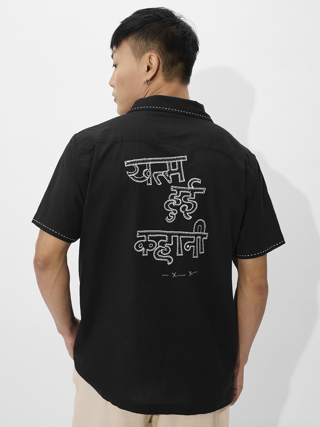 The Souled Store Thirsty Crow Mens and Boys Short Sleeves Collared Neck Button Front Multicolor All Over Printed Rayon Regular F