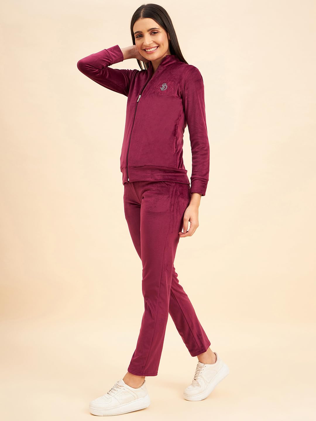 Sweet Dreams Women Solid Tracksuit
