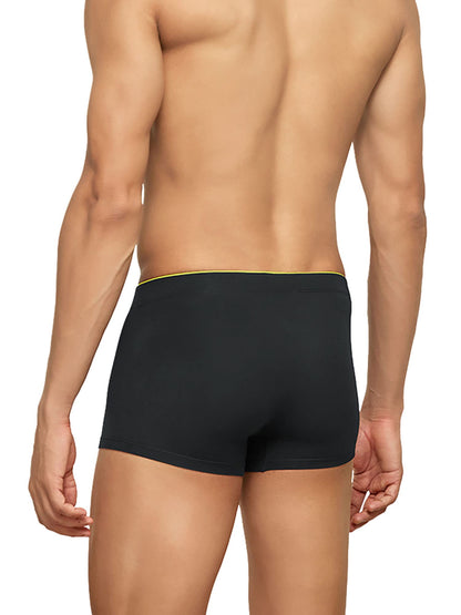 XYXX Mens Underwear Uno IntelliSoft Antimicrobial Micro Modal Trunk Pack of 5 (Dress Blue ; Coral Grey ; Black ; Heather Grey ;
