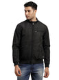 Turtle Men Polyster Solid Regular Fit Full Sleeve Black & Grey Reversible Windcheater Jacket