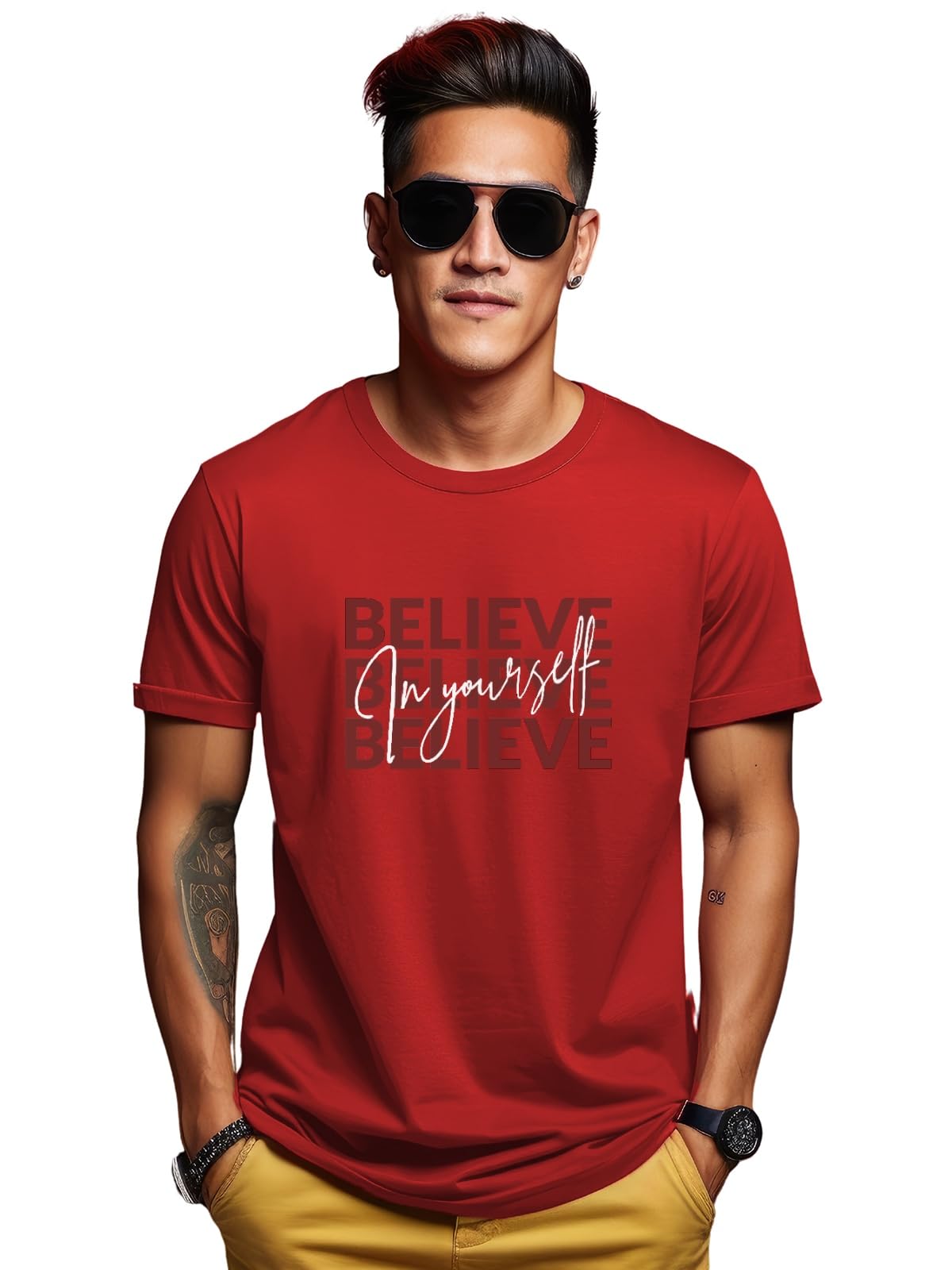 ADRO Tshirt for Men | Printed T Shirt for Men | 100% Cotton T-Shirt |Printed T Shirt | T-Shirts | RN24-INV