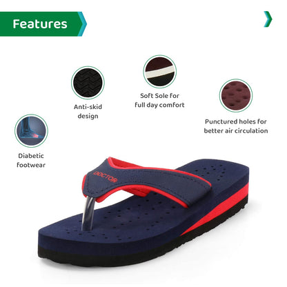 Ortho Joy Doctor Orthopedic Soft Slippers For Ladies Daily Use/Mcr Chappals For Women/Ortho Slippers Women