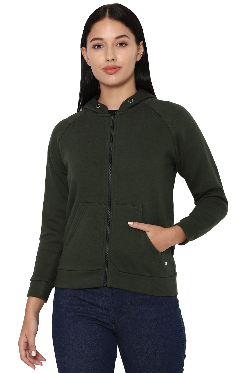 Allen Solly Women Polyester Hooded Hoodie
