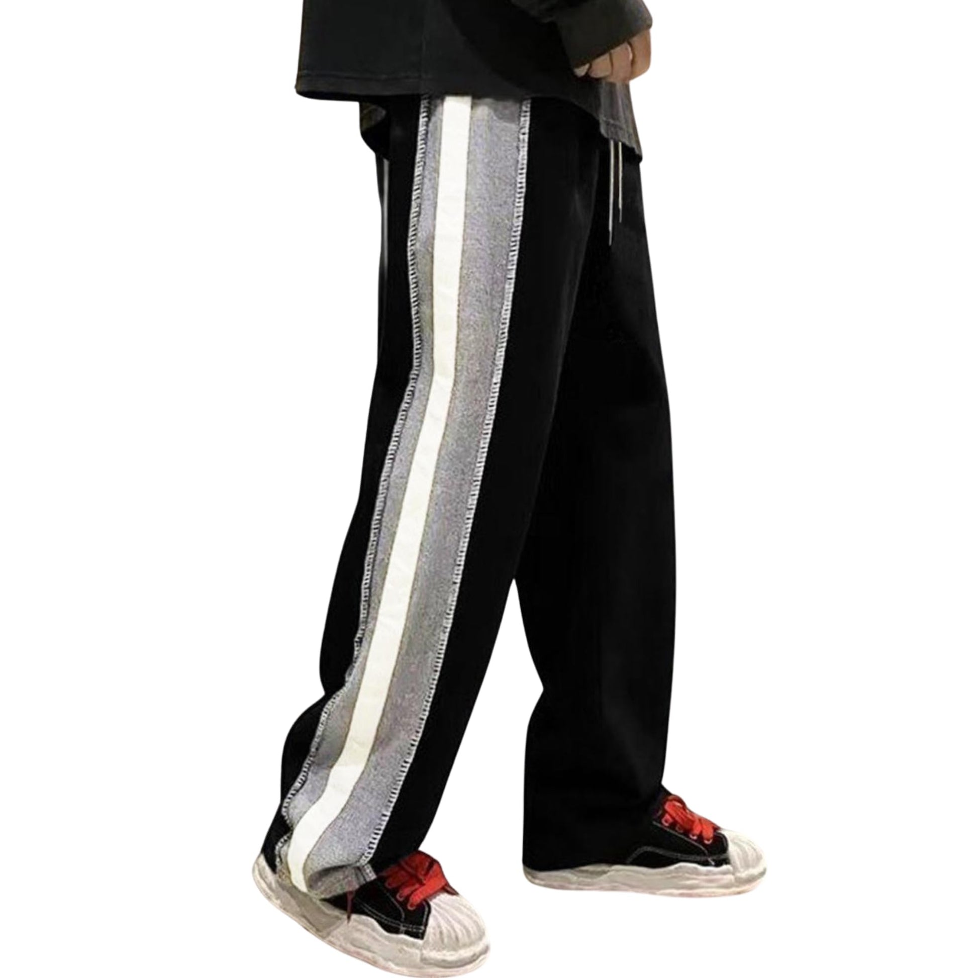 Nobero MenS Straight Sweatpants (1M-Bwjg-R0124_Black